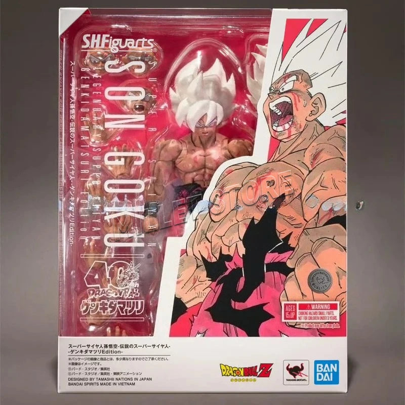 100% Original Genuine BANDAI S.H.Figuarts DRAGON BALL SUPER SAIYAN SON GOKU GENKIDAMATSURI EDITION SHF Action Figure Toy