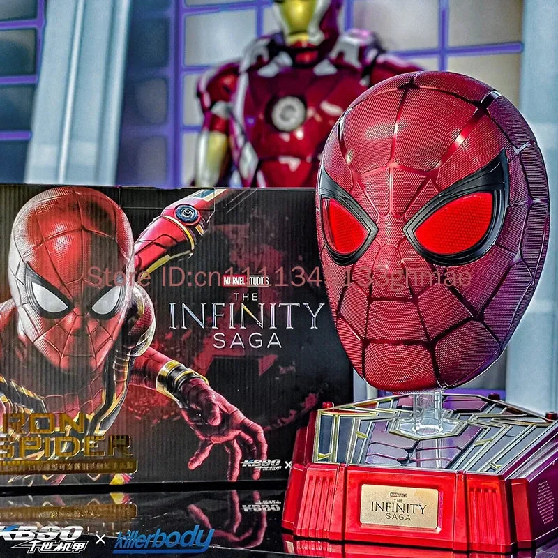 Killerbody Bluetooth Anime Mask Headset Iron Spider Man Collectible Model Toy Chinese Original Design Robot Helmet Action Figure