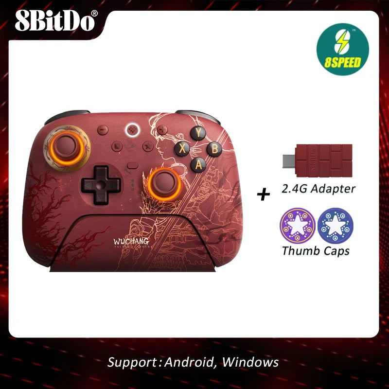 8BitDo Ultimate 2 WUCHANG Wireless Controller Gamepad With 8Speed Exclusive Technology TMR RGB Lighting Joysticks for PC Android
