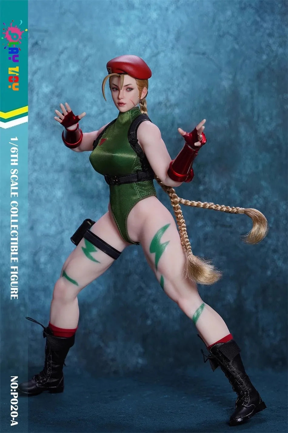 PLAY TOY SF Cammy White P020 Movable Model Toys Collection 1/6 Steel Bone Silica Gel Body SF Cammy White Anime Figure Model Toy