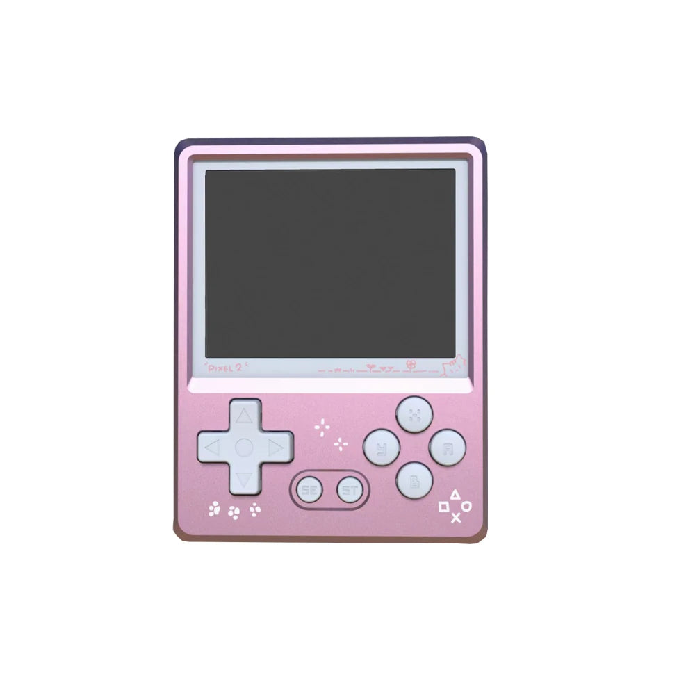 Gkd Pixel 2 Retro Handheld Game Console Portable Mini Game Player 2.4 Inch IPS 640x480px Screen RK3326S Nostalgia Metal Body
