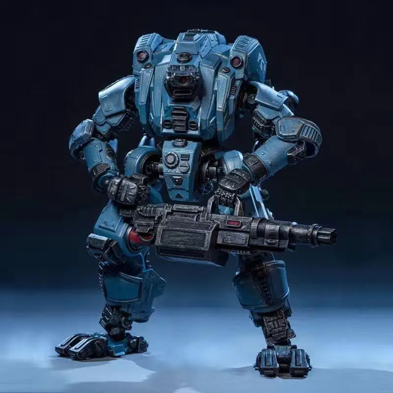 Official Genuine Joytoy Mecha, Steel Bone Robot Toy, Full Articulation Indust Equipped  Military Style Collectible Action Figure