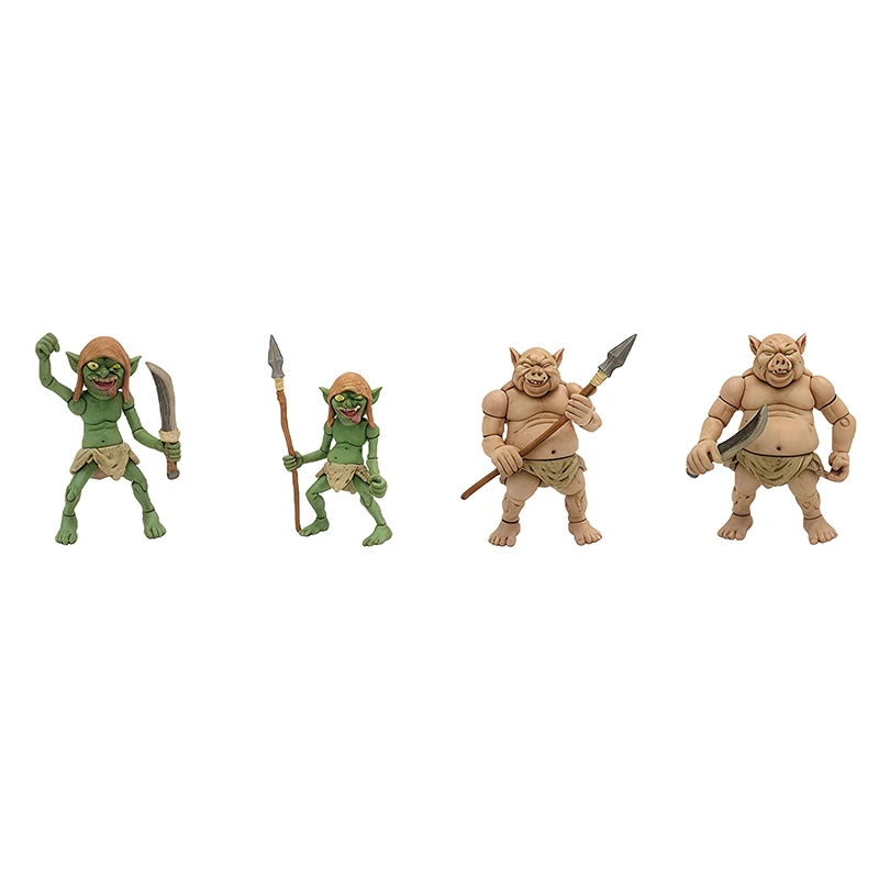 In Stock Cabin Goblin 2 Movable Action Figure Red And Green Devil Joint Super Flexible 8cm Model Classic Collectible Toys Gift