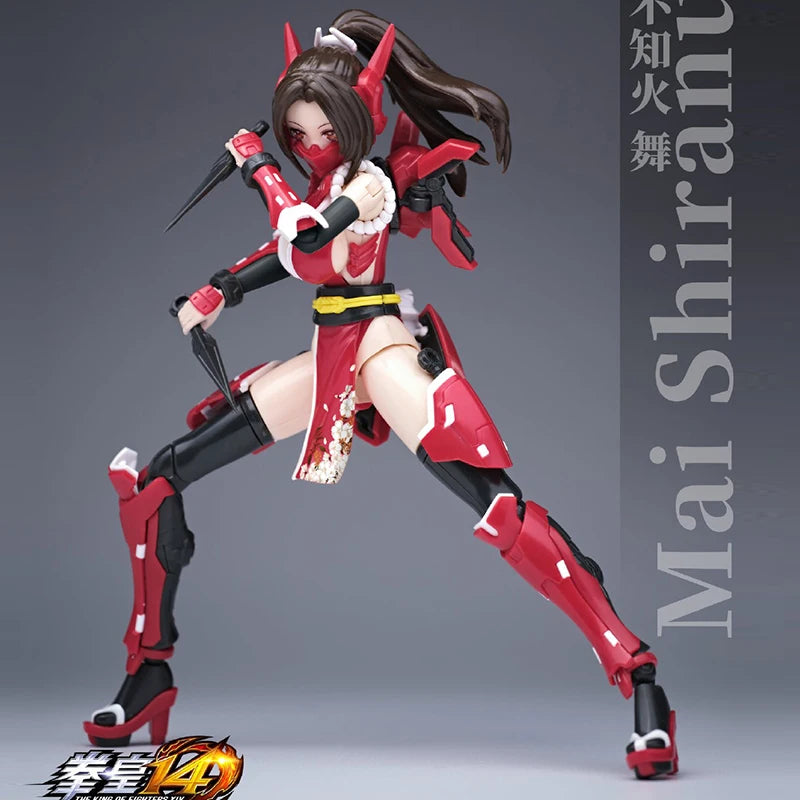 В НАЛИЧНОСТ Оригинален YCY-Mai Shiranui SNK 1/12 Kawali Athena Asamiya Mobile Suit Girl Комплект за сглобяване Екшън играчка Фигурка В НАЛИЧНОСТ