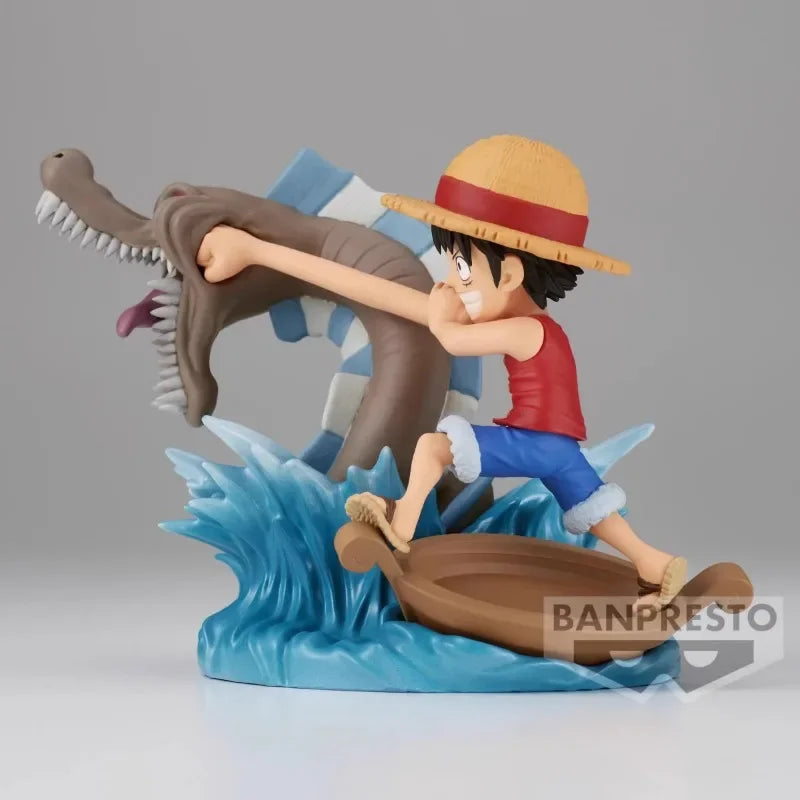 Bandai Original ONE PIECE Anime-Figur Luffy, Herr der Küste, Actionfigur, Spielzeug für Jungen und Mädchen, Weihnachtsgeschenk, Sammlermodell