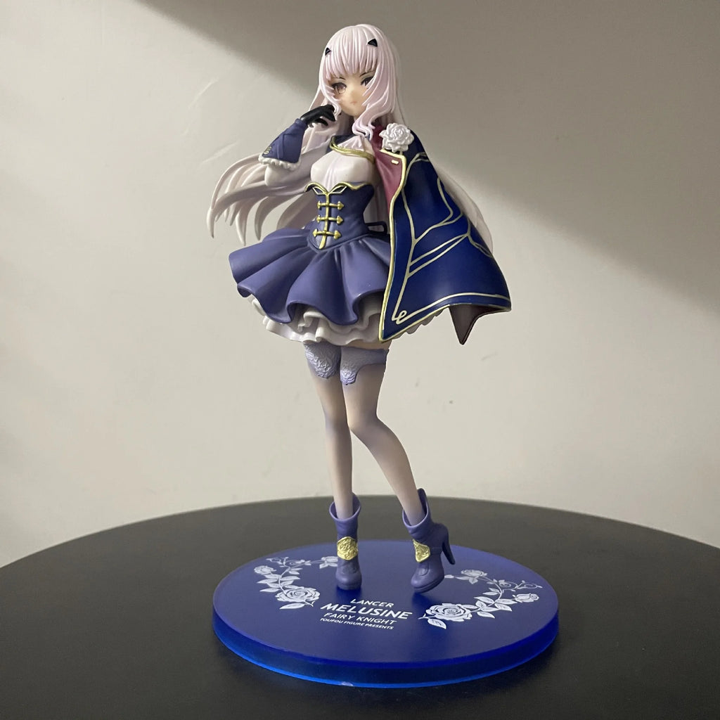 21 см Фея Рицар Ланселот/Мелузин Fate/Grand Order 1/7 Момичета Аниме Момиче PVC Фигурка Играчка за възрастни Колекционерски Модел Кукла Играчка