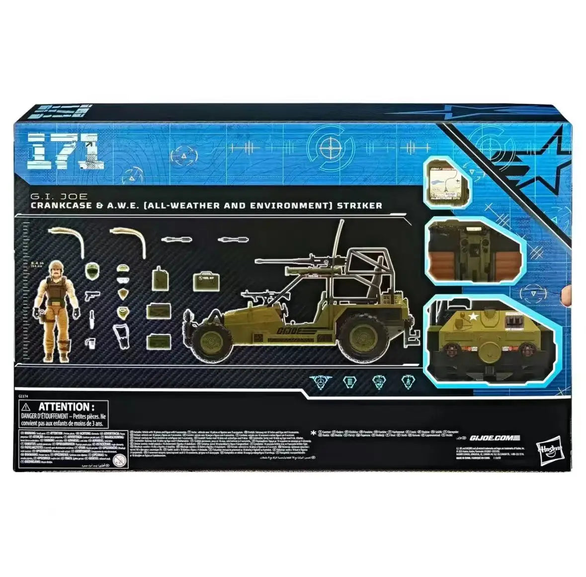 In Stock G.I. Joe GI Joe Classified Series 6" 171 Crankcase AWE Striker 4WD Vehicle SDCC Action Figure Model Toy Hobby Gift