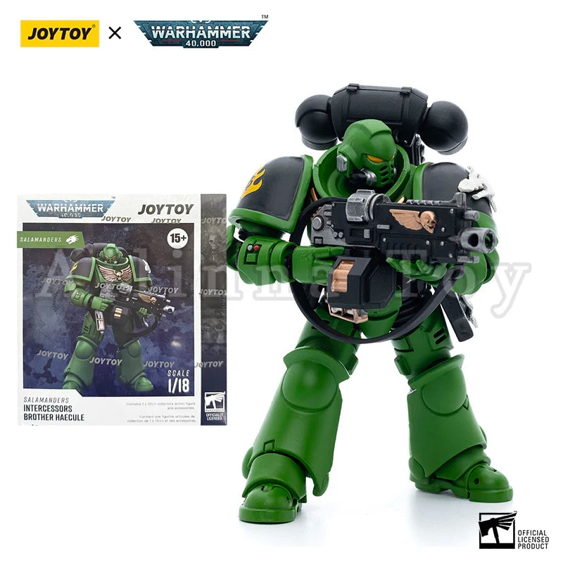 JOYTOY 1/18 Action Figure 40K Salamanders Intercessors Anime Military Model