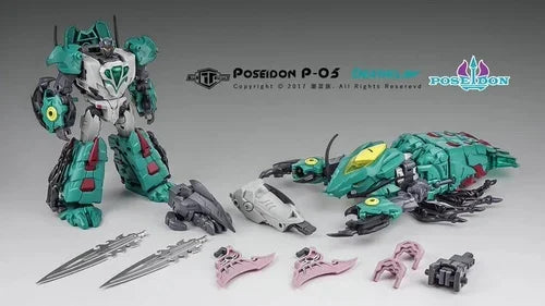 In Stock TFC Poseidon Piranacon P001-006 Submarine Crazy Fit Full Set of 6 Reprints Action Figure Transforming Toy