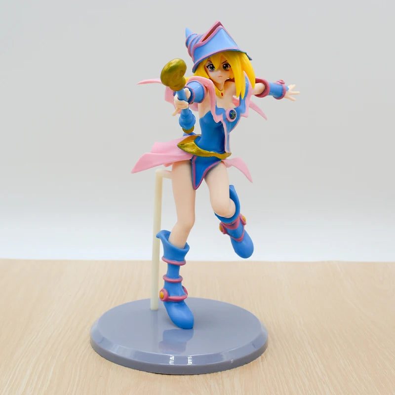 27cm Raa no Yokushinryuu Anime Figure Yu-Gi-Oh! Duel Monsters Yami Yugi Action Figure Dark Magician Girl Figurine Model Doll Toy
