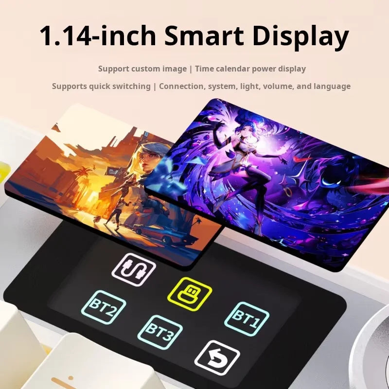 AULA F108 Pro Bluetooth 2.4G wired three-mode connection mechanical keyboard full-key hot-swappable gasket structure RGB light