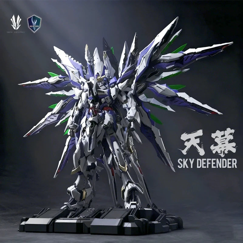 EINTA Sky Defender 1/72 Assembly Model Kit Alloy Frame Action Figures Multilayer Structure Mecha Toy With Base Collectible Gift