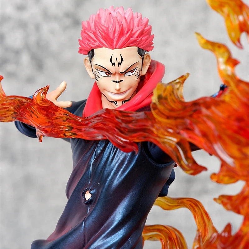 Anime Itadori Yuji Ryomen Sukuna Battle Ver. PVC Action Figure Game Statue Collection Model Kids Toys Doll Gifts 29cm