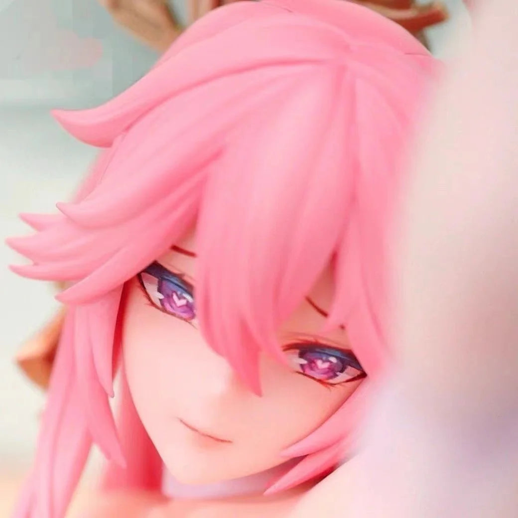 MiHoYo Yae Miko Фигурка Impact Фигура 15см Аниме Момиче PVC Екшън Фигурка Играчка GK Игра Статуя Колекция Модел Кукла Подарък
