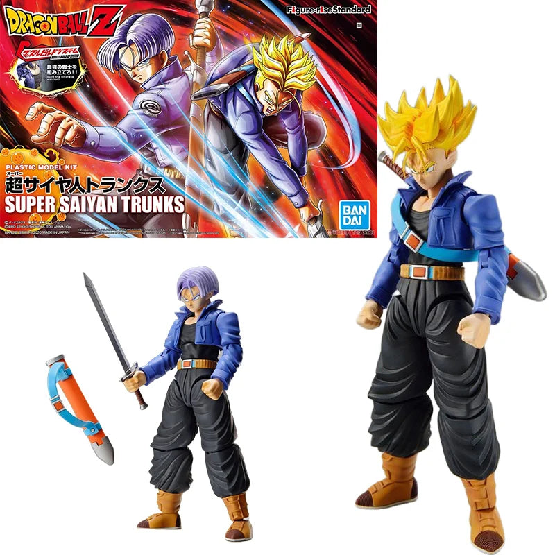 Bandai Genuine FRS Dragon Ball Son Goku Son Gohan Vegeta Frieza Super Saiyan Anime Action Figure Assembly Model Toys Gift Kids