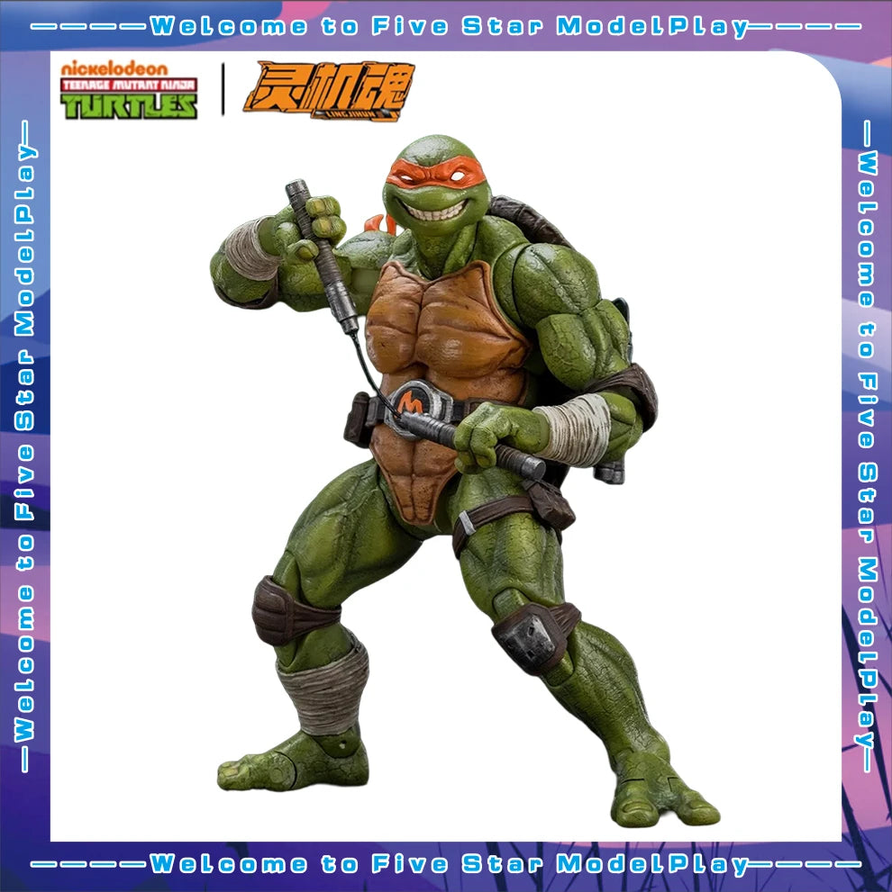 【FS】In Stock Memory Toys Ling Ji Hun TMNT Michelangelo Action Figures Models Toys Gifts