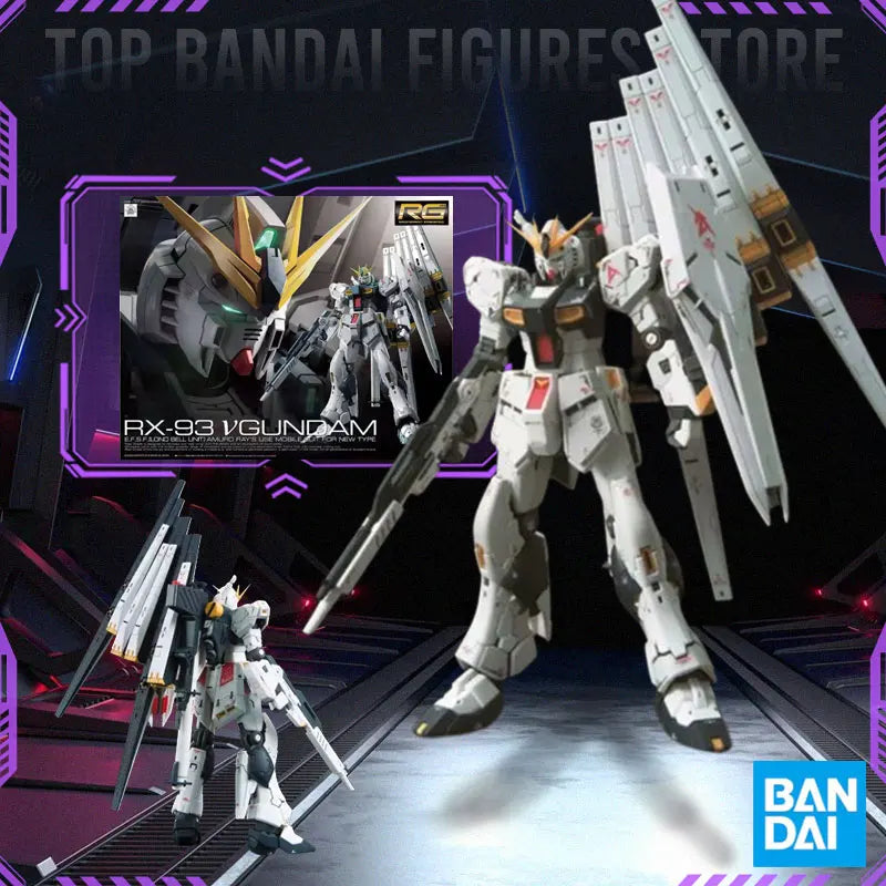 Bandai RG RX-78-2 WING RX-93-V2 UNICORN GOD GUNDAM In stock Anime Original Model Toy Action Figure Robot Collection Toy Gift