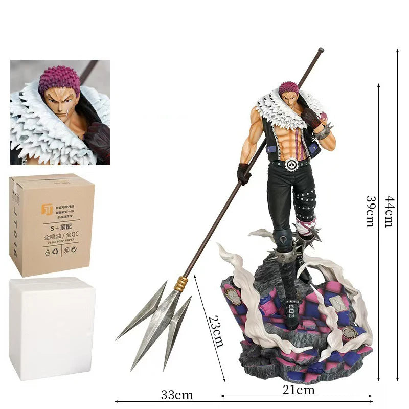 JT Statue 44 cm Anime One Piece Figuren Charlotte Katakuri Actionfiguren PVC Gk Großes Modell Puppensammlung Ornament Geschenk