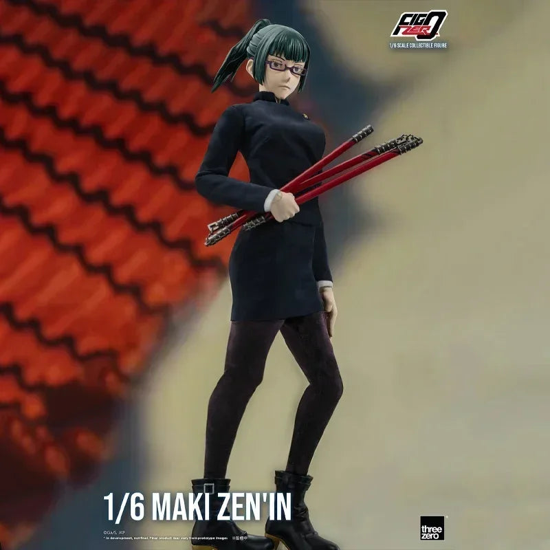 In Stock Threezero FigZero 1/6 Zenin Maki Anime Jujutsu Kaisen Original Action Figure Collectible Model Dolls Statuette Toys