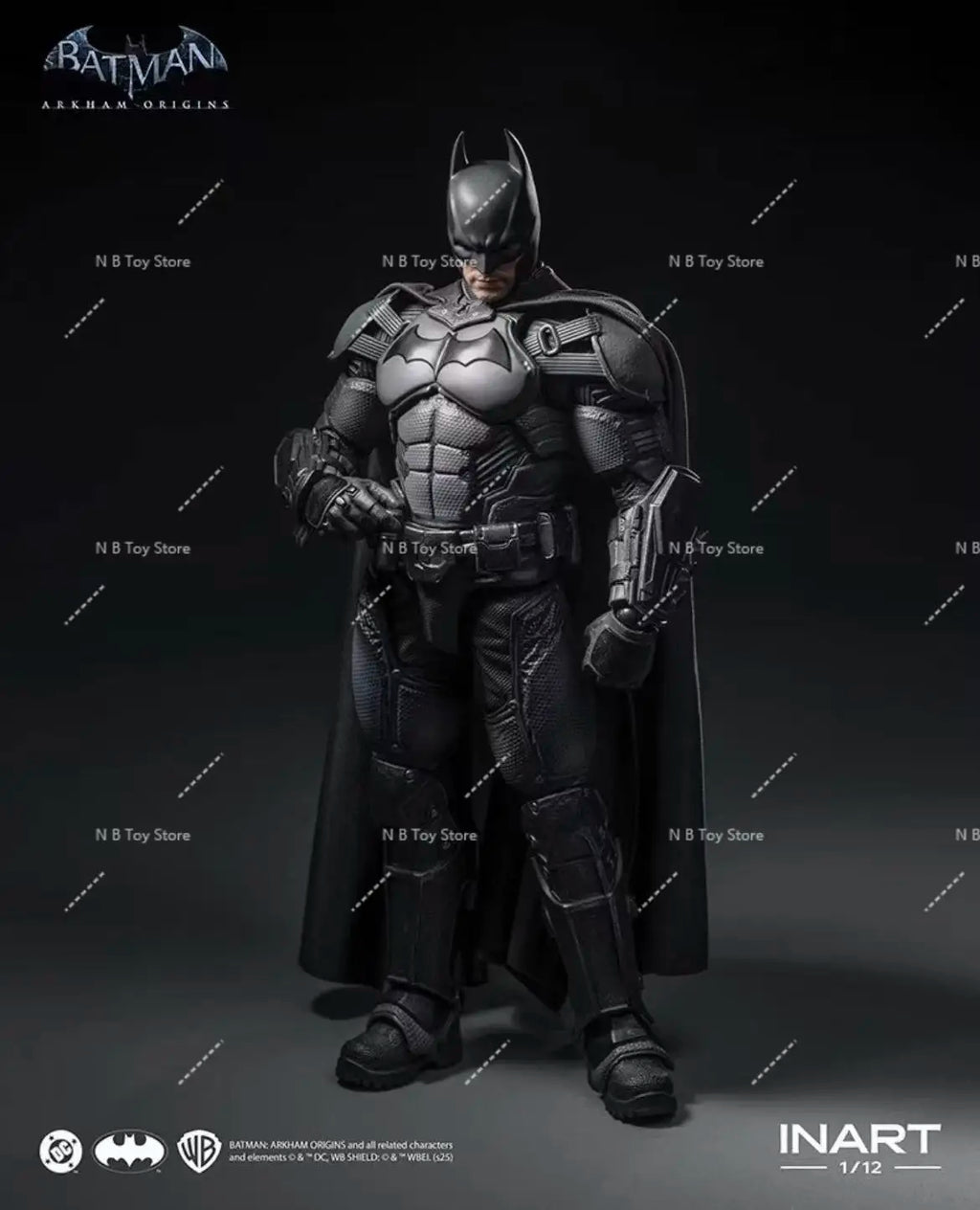 In Stock Original INART Batman: Arkham Origins Batman 1/12 Scale Anime Action Figure Toy Collectible Gift