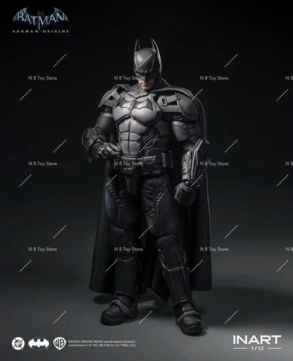 In Stock Original INART Batman: Arkham Origins Batman 1/12 Scale Anime Action Figure Toy Collectible Gift