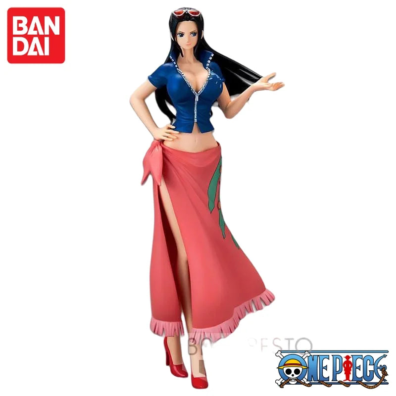 В наличност Оригинални Bandai One Piece Аниме Нико Робин Екшън Фигурки Колекционерски Модел Glamour Flash Две години По-късно Играчки