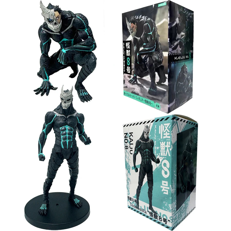 4PCS Amine Kaiju No. 8 Figure Kafka Hibino Mina Ashiro Skeleton Creative Cartoon PVC Model Toys Kids Action Statue Doll Gifts