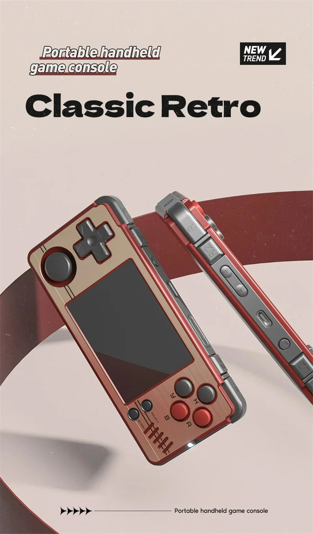 Retro Game Console Portable Handheld MIYOO A30 Portable Handheld Retro Game Open Source Linux System 2.8 IPS HD Screen WIFI