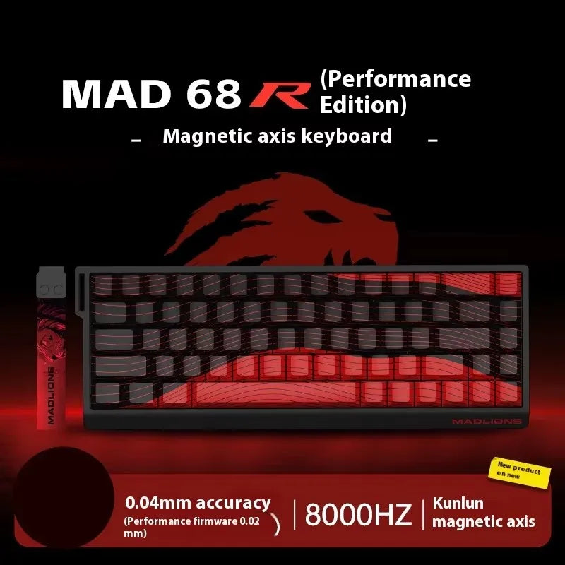 FGG Madlions Mad60 Mad68 He Mechanische Tastatur Magnetschalter 8k Wired Rgb Hot Swap Benutzerdefinierte Tastatur Esport Spiel Geschenk Zubehör