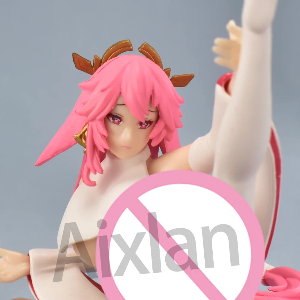 MiHoYo Yae Miko Фигурка Impact Фигура 15см Аниме Момиче PVC Екшън Фигурка Играчка GK Игра Статуя Колекция Модел Кукла Подарък