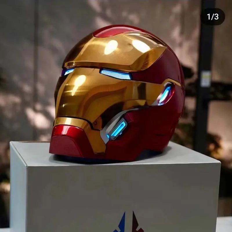 Iron Man Mk50 Figure 1:1 Wearable Cos Mask Voice-Activated Deformation Helmet Around Animation Derivatives Model Toy Gift Boy
