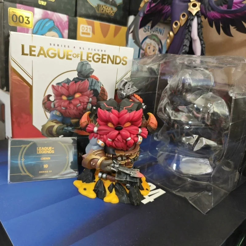 In Stock League Of Legends Ornn Fire Below The Mountain New Edition Q Version Figure Charm Collectible Gift Series Ornaments