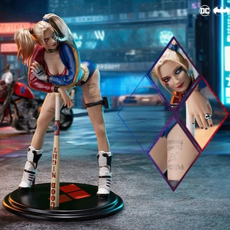 Dc Genuine Principal Gu Suicide Squad Harleen Quinzel Motorcycle Action Figure Model Tabletop Ornaments Collectible Boy Toy Gift