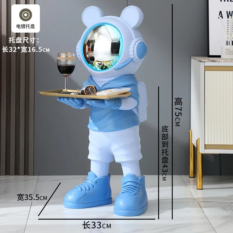 Astronaut Sculpture Luxury Nordic Figurines Large Living Room Aesthetic Home Decor Figurines Art Ornaments Modern Decorative