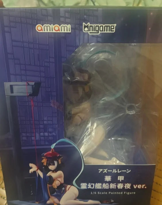 【SF】In Stock AniGame AmiAmi Azur Lane Huajia Happy Festive Zombie Night 1/6 Scale Figures Model Collection Gift