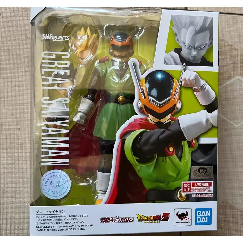 100% Authentic in Stock Bandai S.H.Figuarts Dragon Ball Z Great Saiyaman Action Figure Collection Model Toy