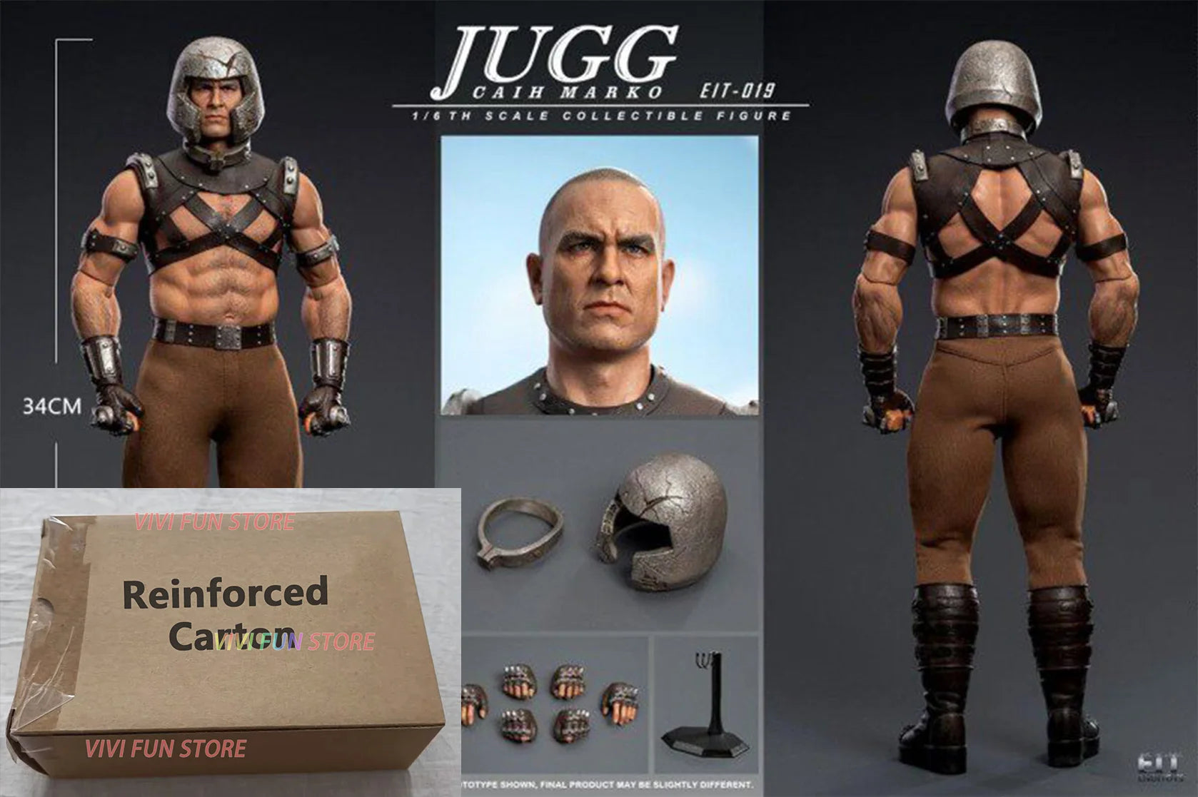 In Stock END I TOYS EIT019 JUGG Juggernaut 1/6 Movable Model Collection Toys HT Deadpool & Wolverine Cain Marko
