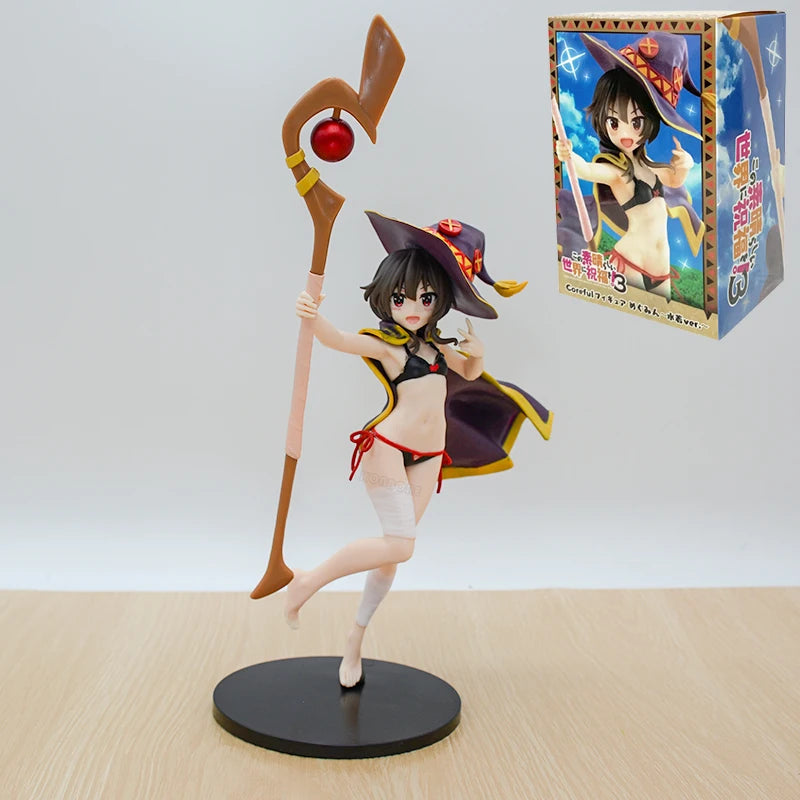 KonoSuba God's Blessing on this Wonderful World! Aqua Anime Girl Figure Megumin/Yunyun/Darkness Action Figure Model Doll Toys