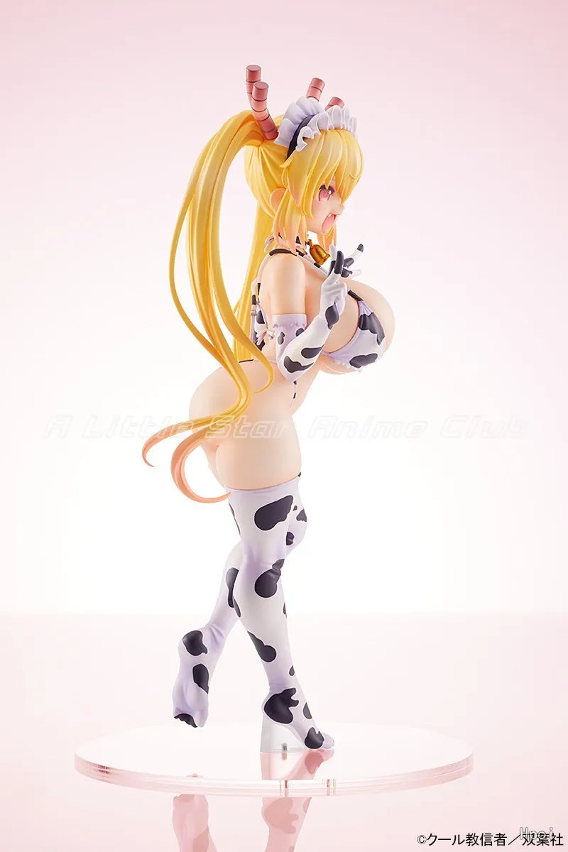 In Stock Original AMAKUNI Miss Kobayashi's Dragon Maid Tohru Cow Swimsuit Anime Figure Collection Model Gift Toys