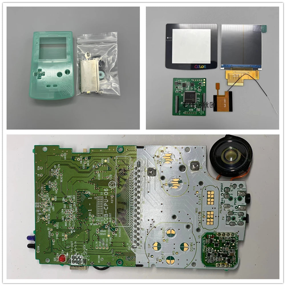 GBC New Casing and Original Motherboard 2.6 Inch LCD Display Screen for GAMEBOY COLOR GBC IPS LCD Retro Handheld Game Console