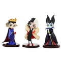 3pcs/Set Disney Q posket Petit Villains Descendants 2 Maleficent Cruella de Vil Queen 8cm Action Figure Model Toys for kids gift
