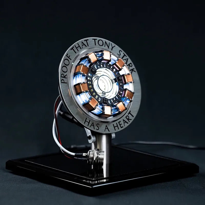 Avenger Iron Man Mk1 Arc Reactor Tony Stark Heart Of Mark Figure Led Light Model Superhero 1:1 Cosplay Toys Chest Lamp Kids Gift