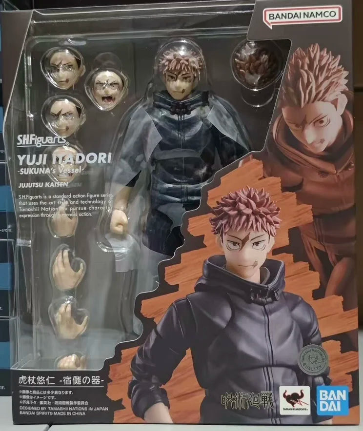 100%Original Bandai Jujutsu Kaisen S.H.Figuarts SHF Yuji Itadori Sukuna's Vessel Action Figure Gifts Collectible Model Toys