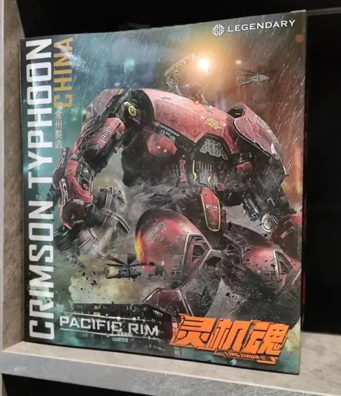 LING JIHUN Original Pacific Rim Crimson Typhoon Finished Mecha LED Light Emitting Action Robot Figures Toys  Collectible Mode