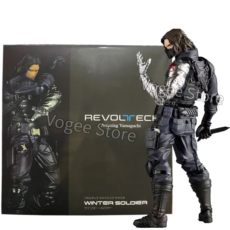 Kaiyodo Winter Soldier Figure Revoltech AMAZING YAMAGUCHI Bucky Barnes Captain America Action Figures Collectible Model Toys