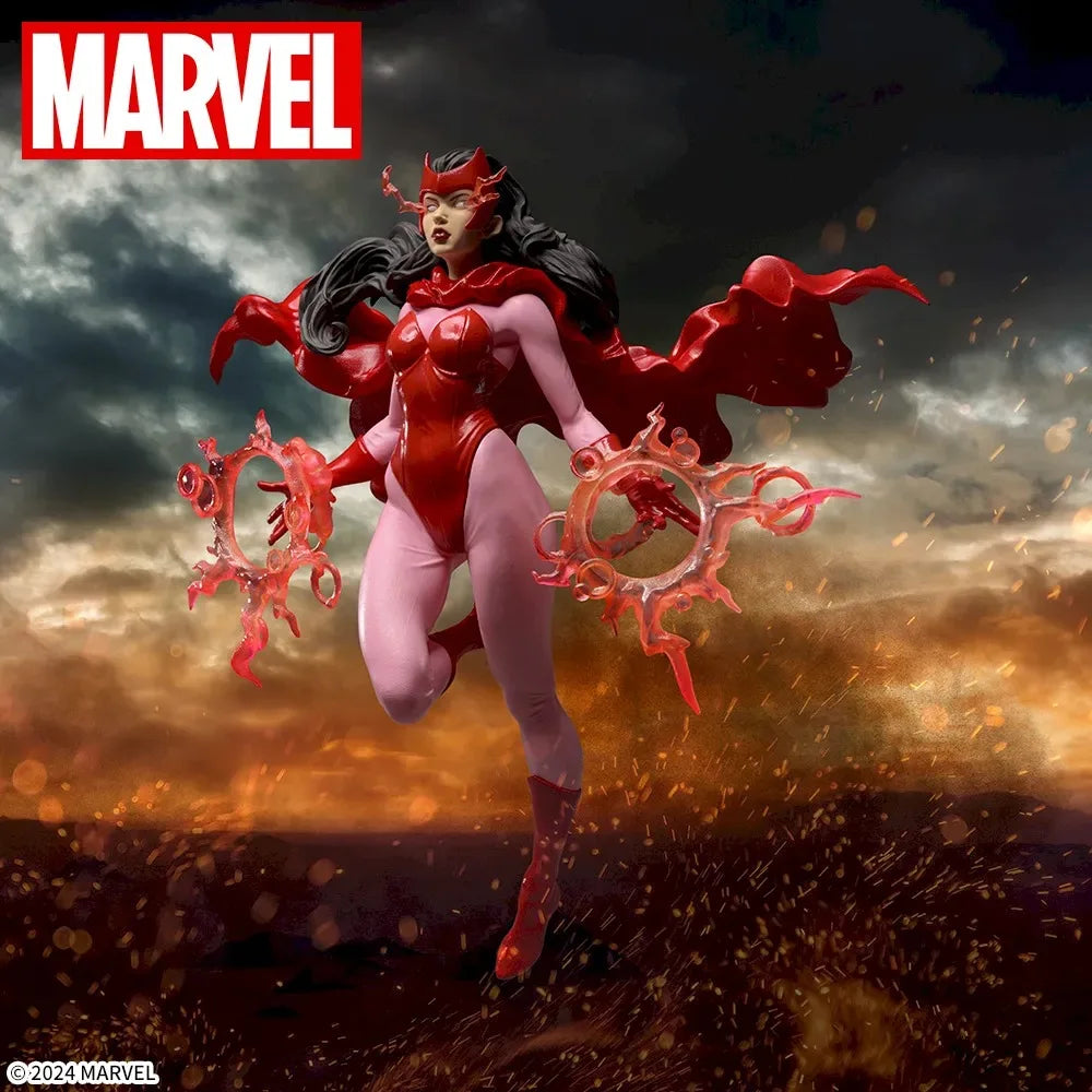 In Stock SEGA Original Genuine Marvel Comics Wanda Vision Scarlet Witch Wanda Django Maximoff 16cm Collections Model Toy Figures
