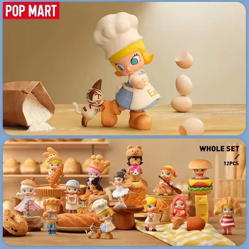 POP MART MOLLY Carb-Lover Series Mystery Box Anime PVC 100% Original Action Figure Collection Model Desktop Ornaments Doll Toys