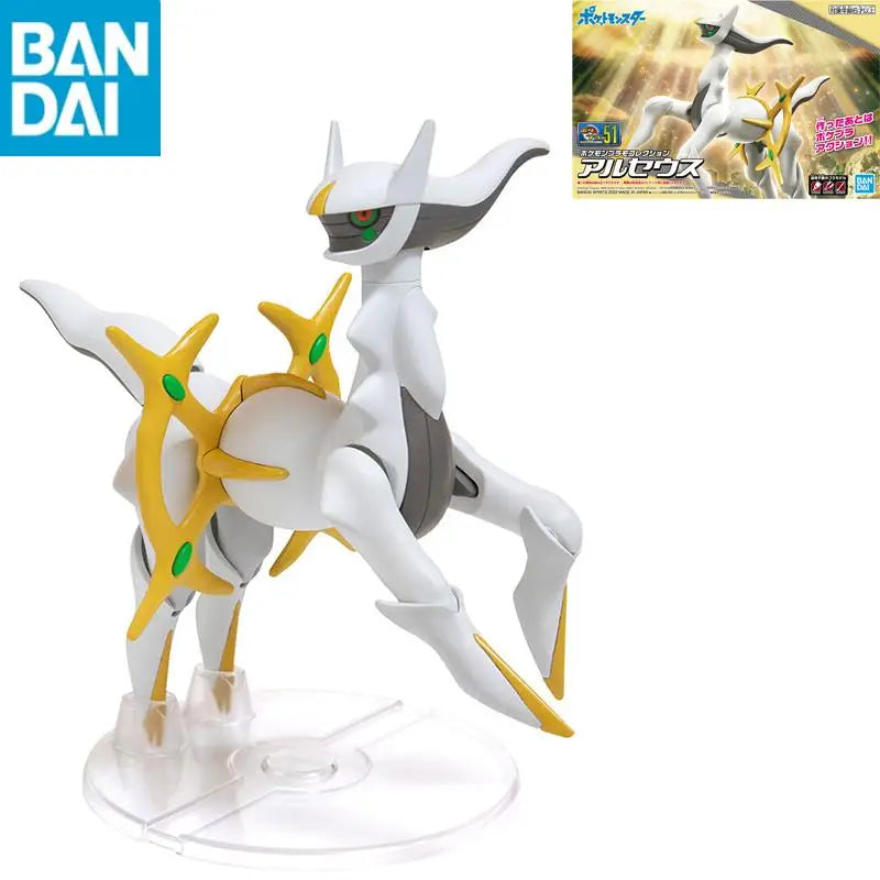 In Stock Original Genuine BANDAI NAMCO Pokemon PLAMO COLLECTION SELECT SERIES 51 Arceus Assembly Action Figure model toy gift