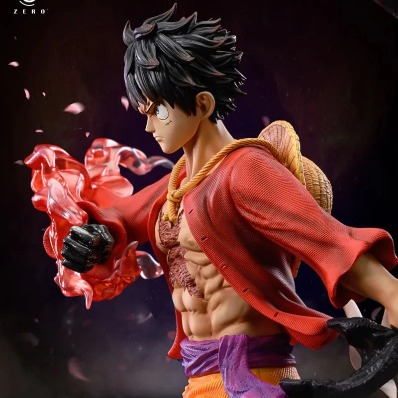 One Piece Luffy Figure 70cm Large Size Ghost Island Marching Pose Ryou ...