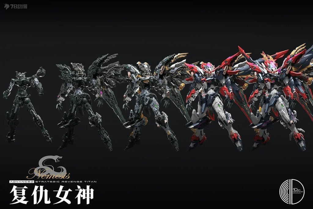 In Stock Infinite Dimension RT-002 NEMESIS 1/100 Assembling Model Mecha Model Pvc Toys IN ERA+ ADVANCED STRATEGIC REVENGE TITAN